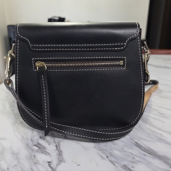 Dooney & Bourke Black Leather Crossbody Bag - Picture 5 of 14